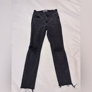Black Distressed Skinny Jeans